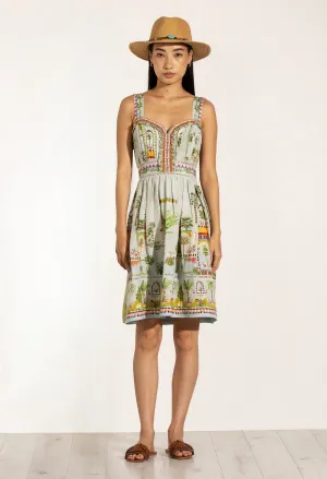 Aurora green sundress