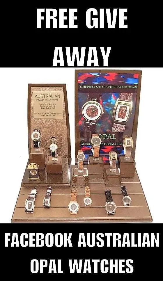 Australian "Boulder" Opal Watches - Special HIS & HERS Rare
