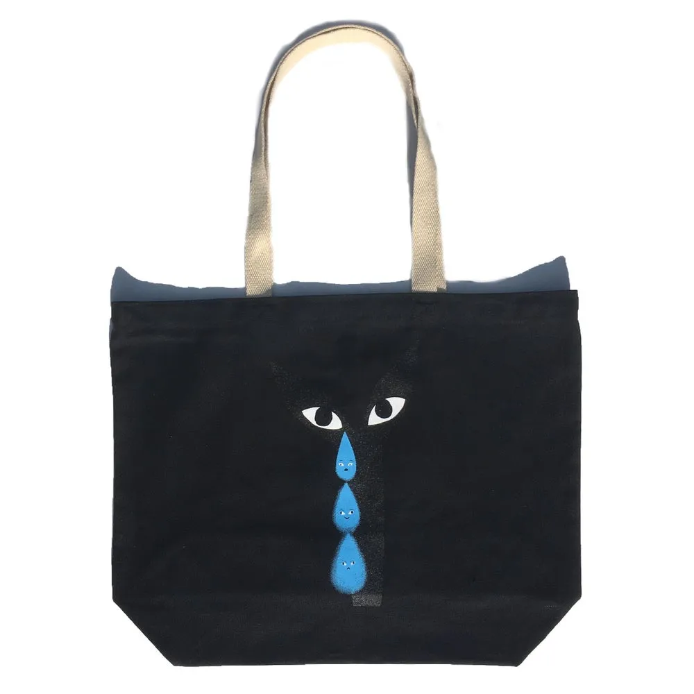 Aya Groeing Pain / Vapor Tears Canvas Tote Bag Black