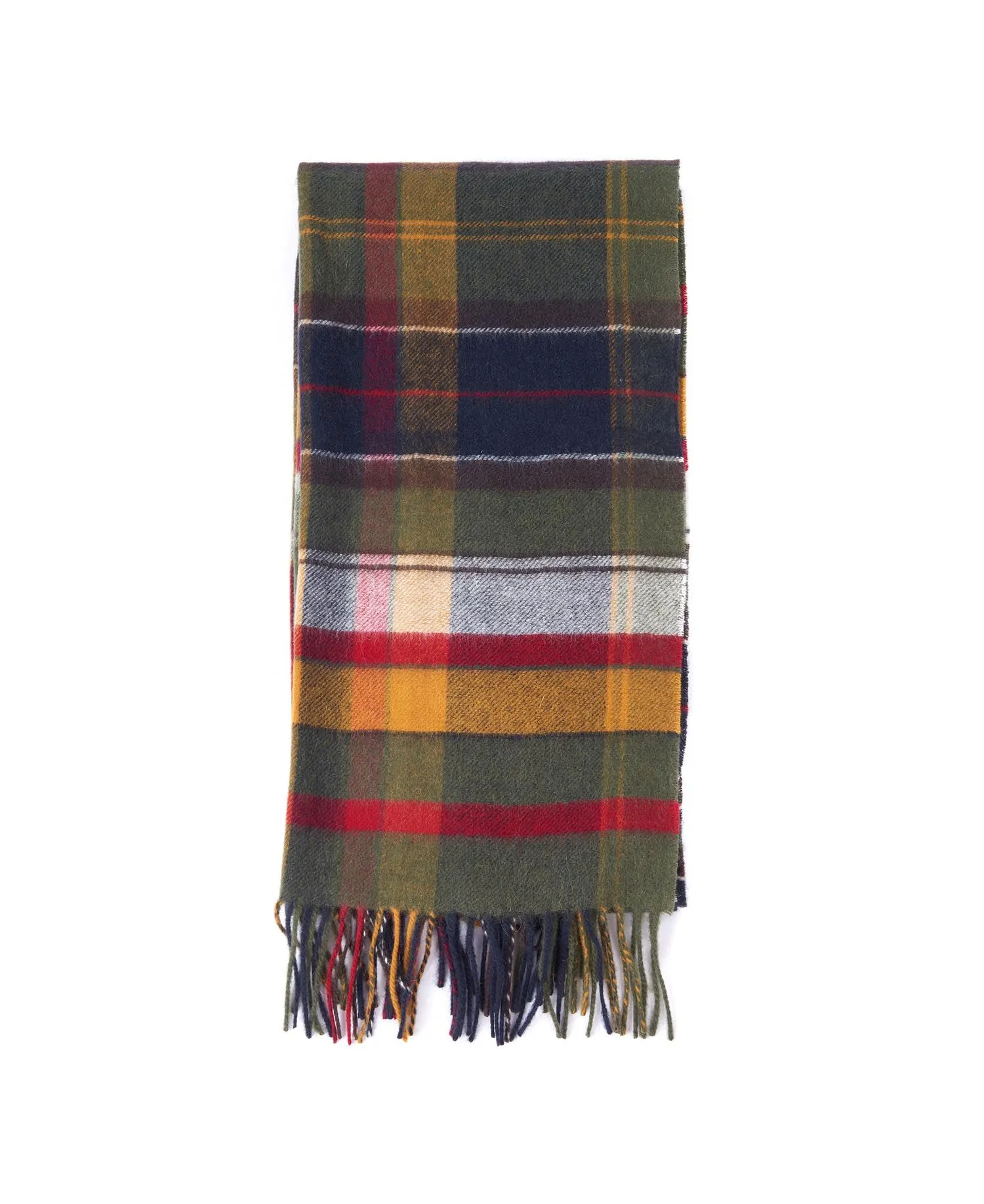 Barbour Mixed Tartan Lambswool Scarf