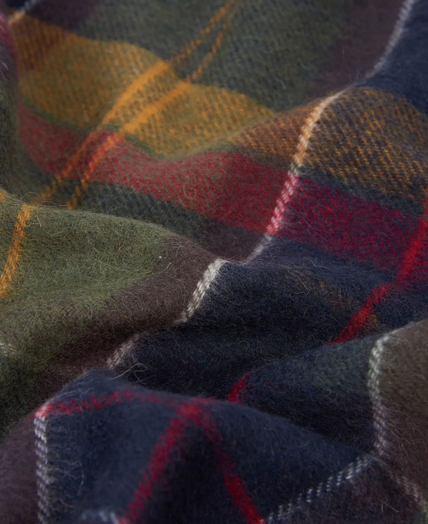 Barbour Mixed Tartan Lambswool Scarf