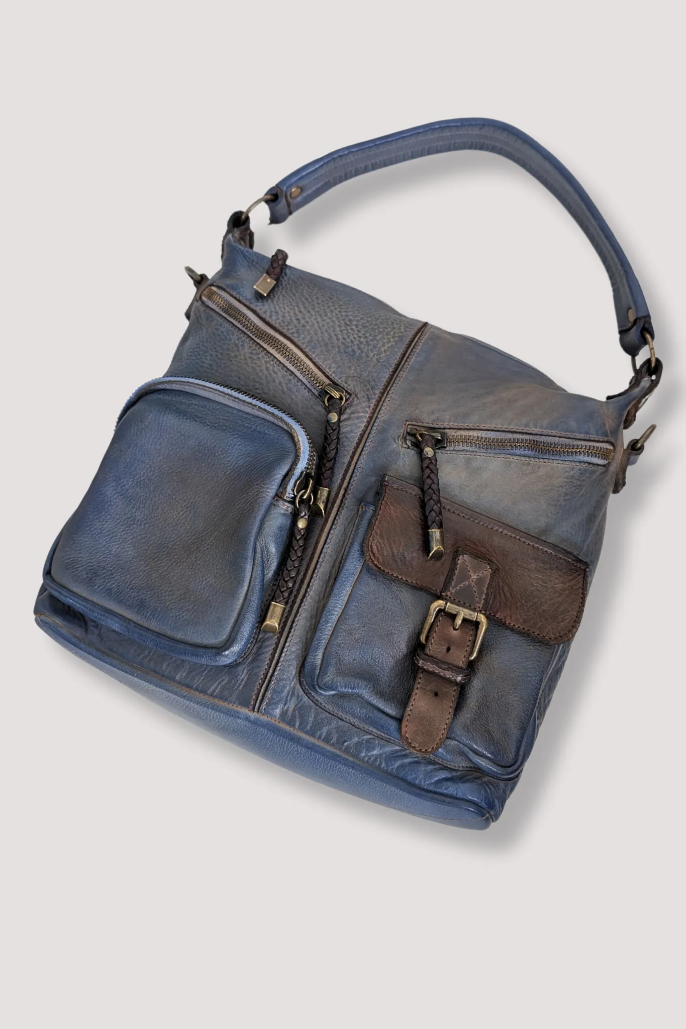 Bayside84 Multipocket Shoulder Bag - Antique Blue - Canada