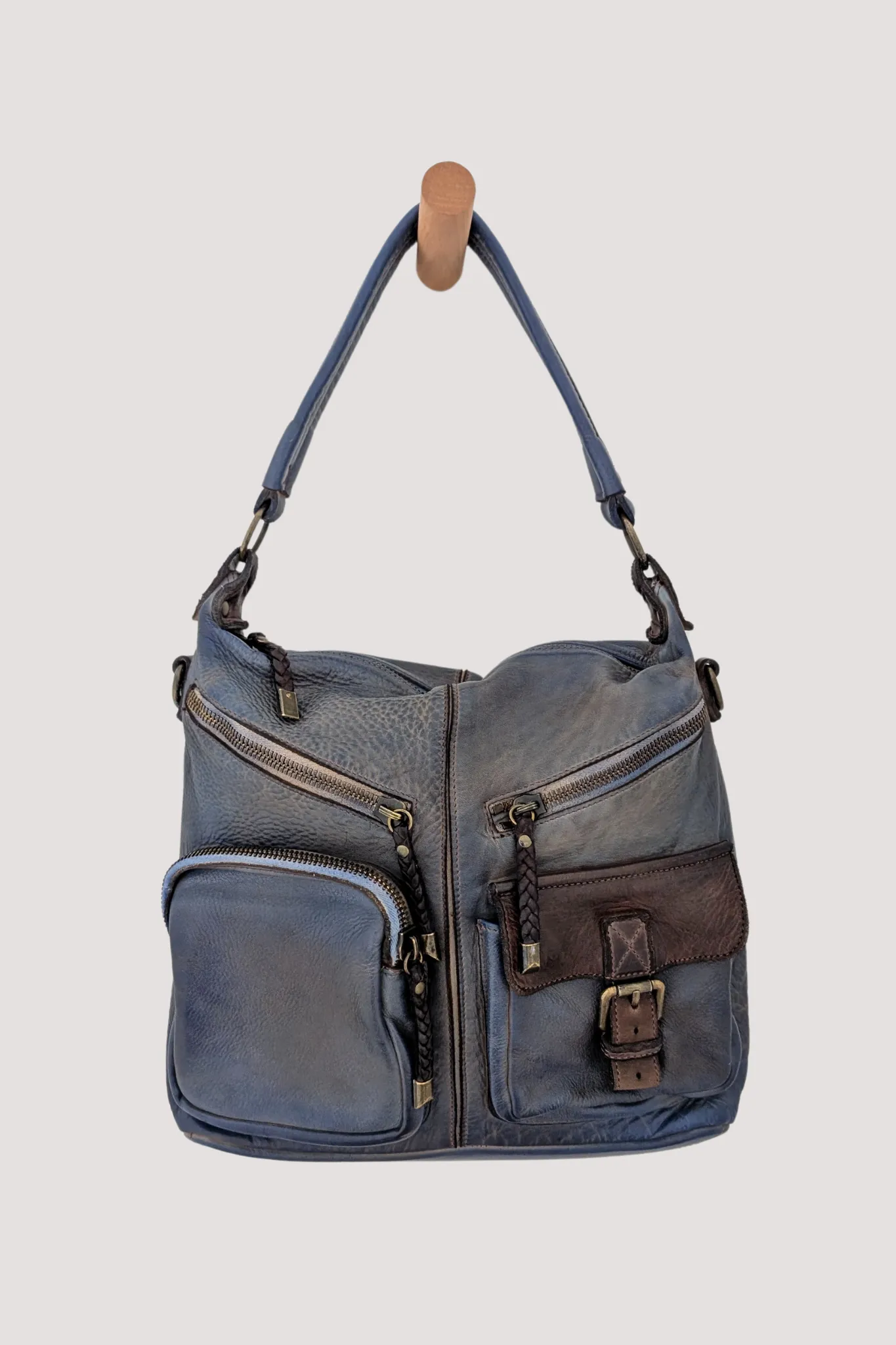 Bayside84 Multipocket Shoulder Bag - Antique Blue - Canada