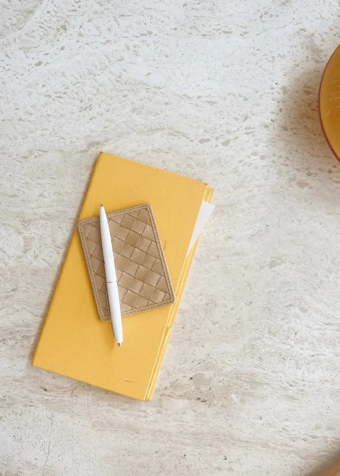 bembien / nico card case - caramel x sienna check