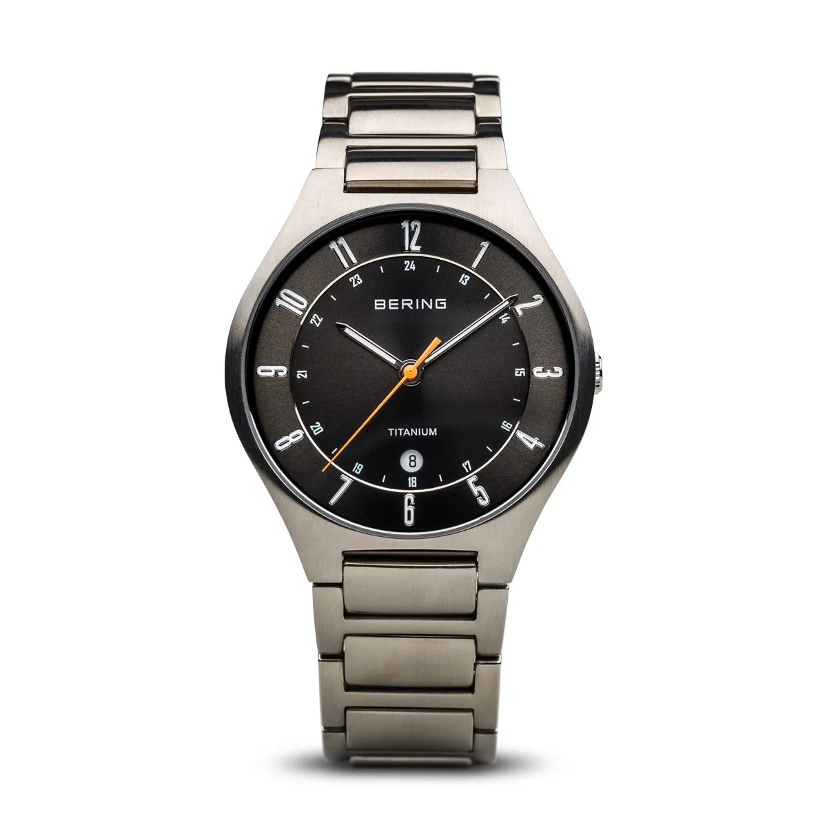 BERING 11739-772 Men's Watch Brushed Silver Titanium Gray Sunray Dial