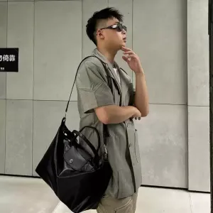 Black Large Shoulder Bag