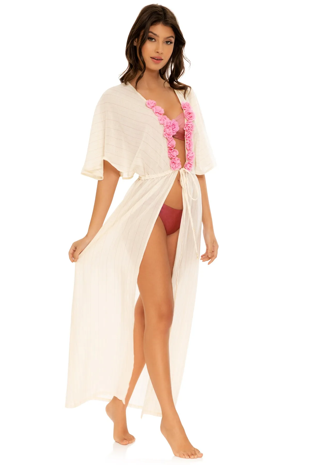BLOOM - Long Open Tunic • Ivory