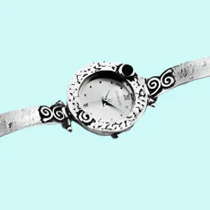 Bluenoemi Jewelry - Sterling Silver Watch for Woman Japanese Movement.