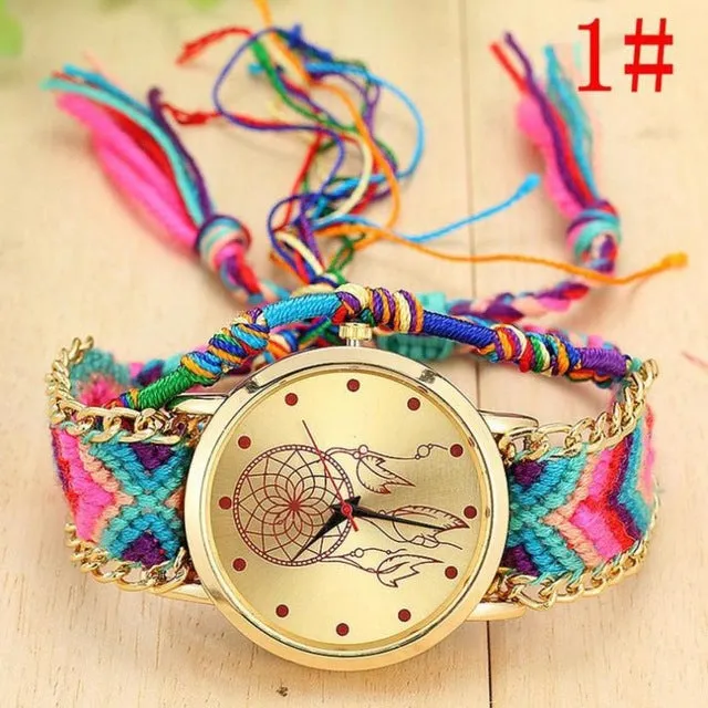 Boho Womens Watches 2018 Native Handmade Ladies Watches Vintage Quartz Watch Dreamcatcher Clock Woman Montre Femme