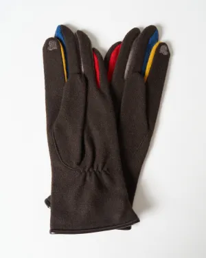 bourget wool texting gloves - brown