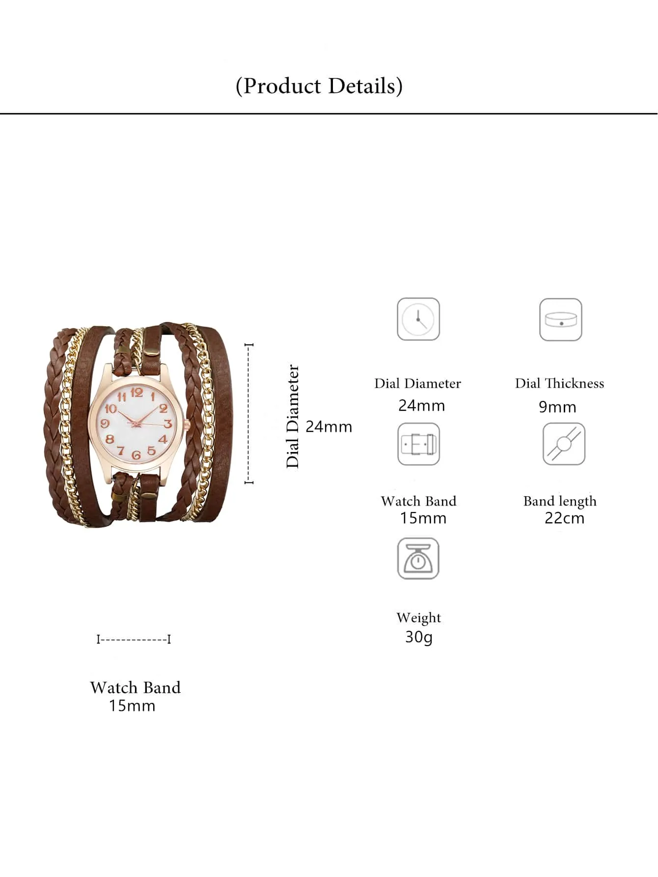Braided Wrap Watch