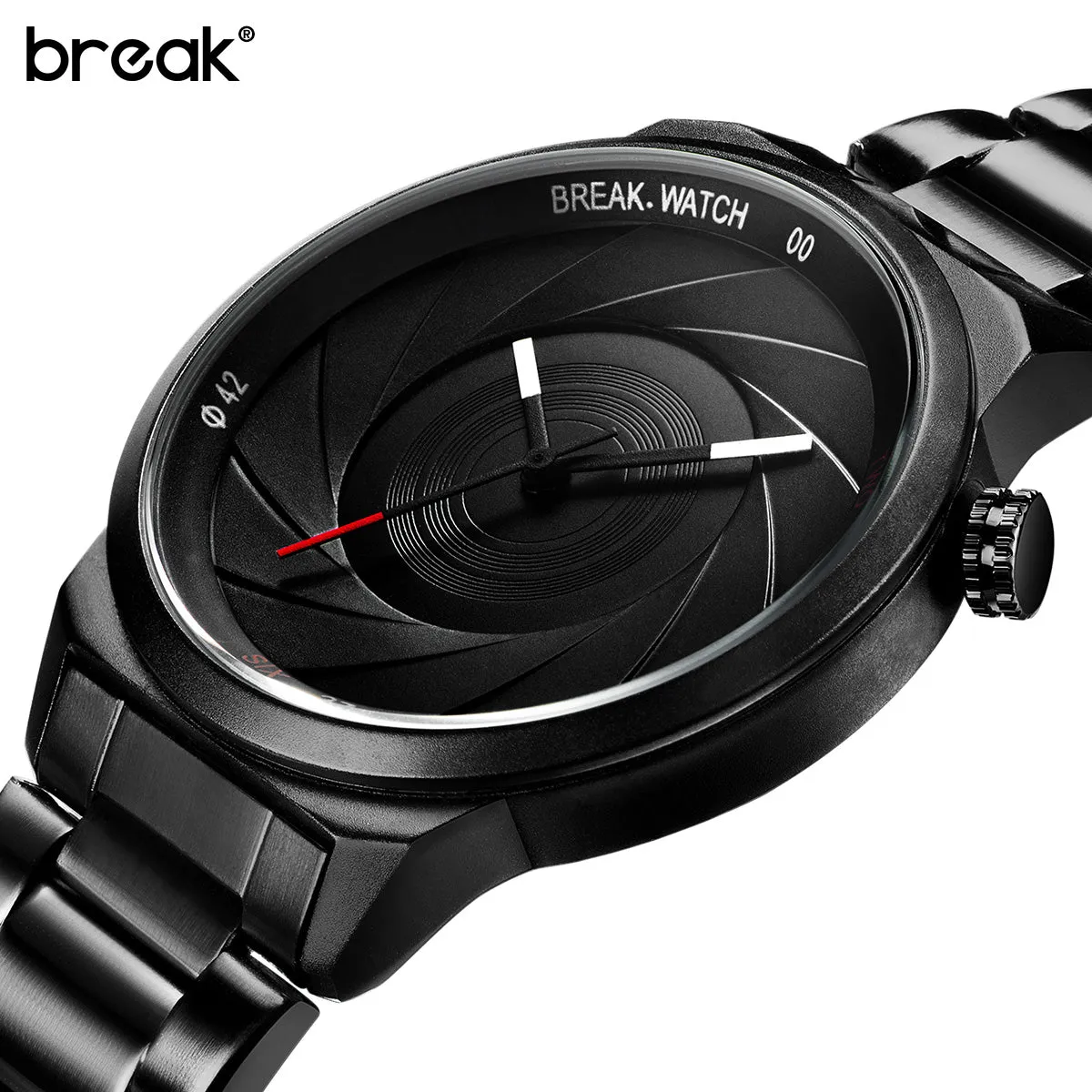 BREAK Photographer Camera Style stainless Men/Women Casual Sport Watches