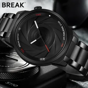 BREAK Photographer Camera Style stainless Men/Women Casual Sport Watches