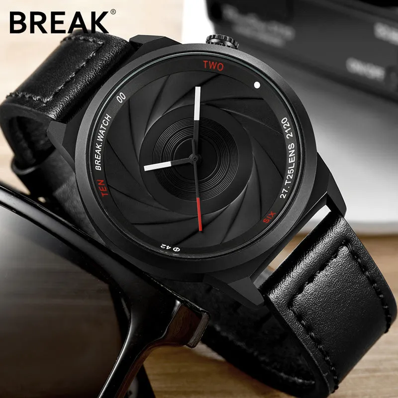 BREAK Photographer Camera Style stainless Men/Women Casual Sport Watches