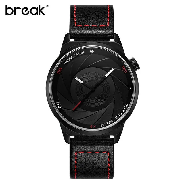 BREAK Photographer Camera Style stainless Men/Women Casual Sport Watches