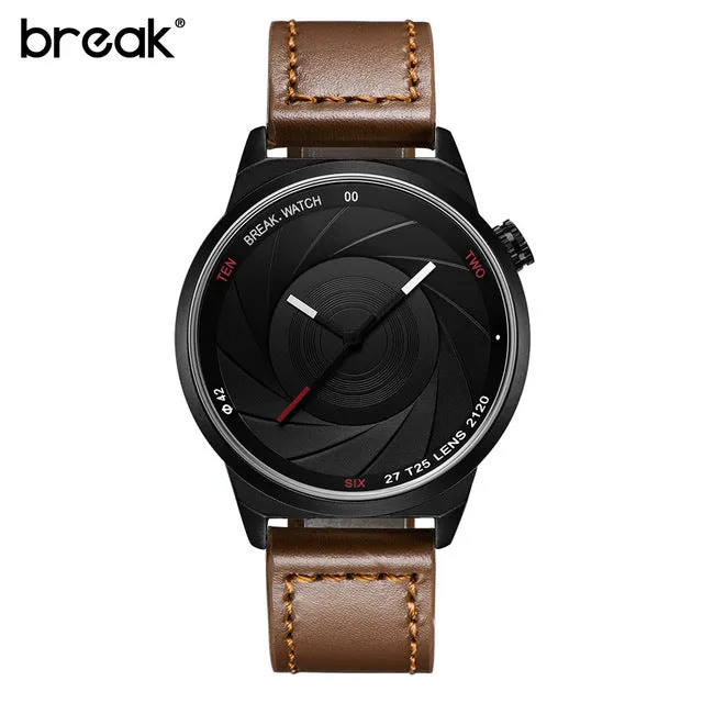 BREAK Photographer Camera Style stainless Men/Women Casual Sport Watches