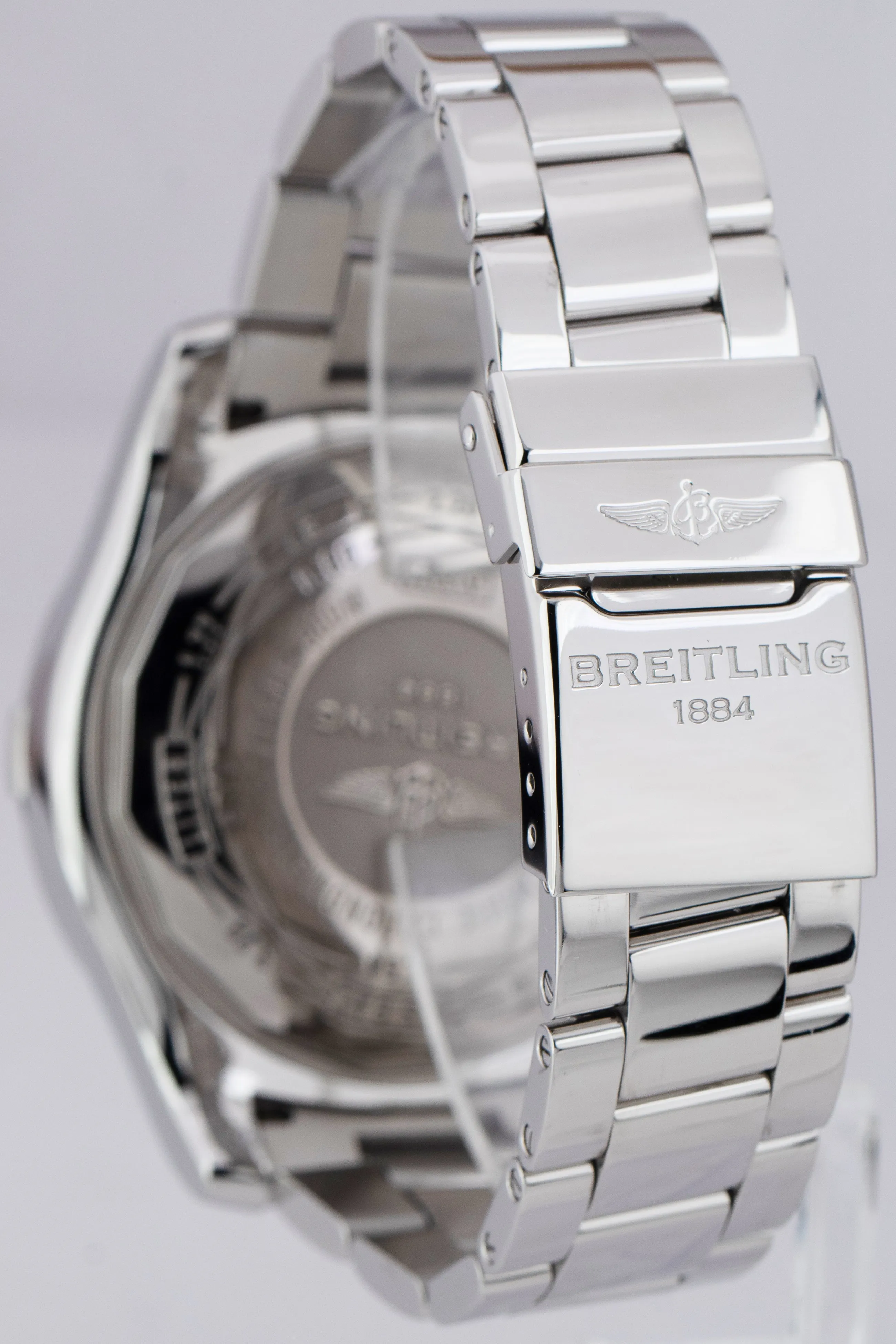 Breitling Super Avenger II Chronograph 48mm Black Stainless Steel A13371 Watch