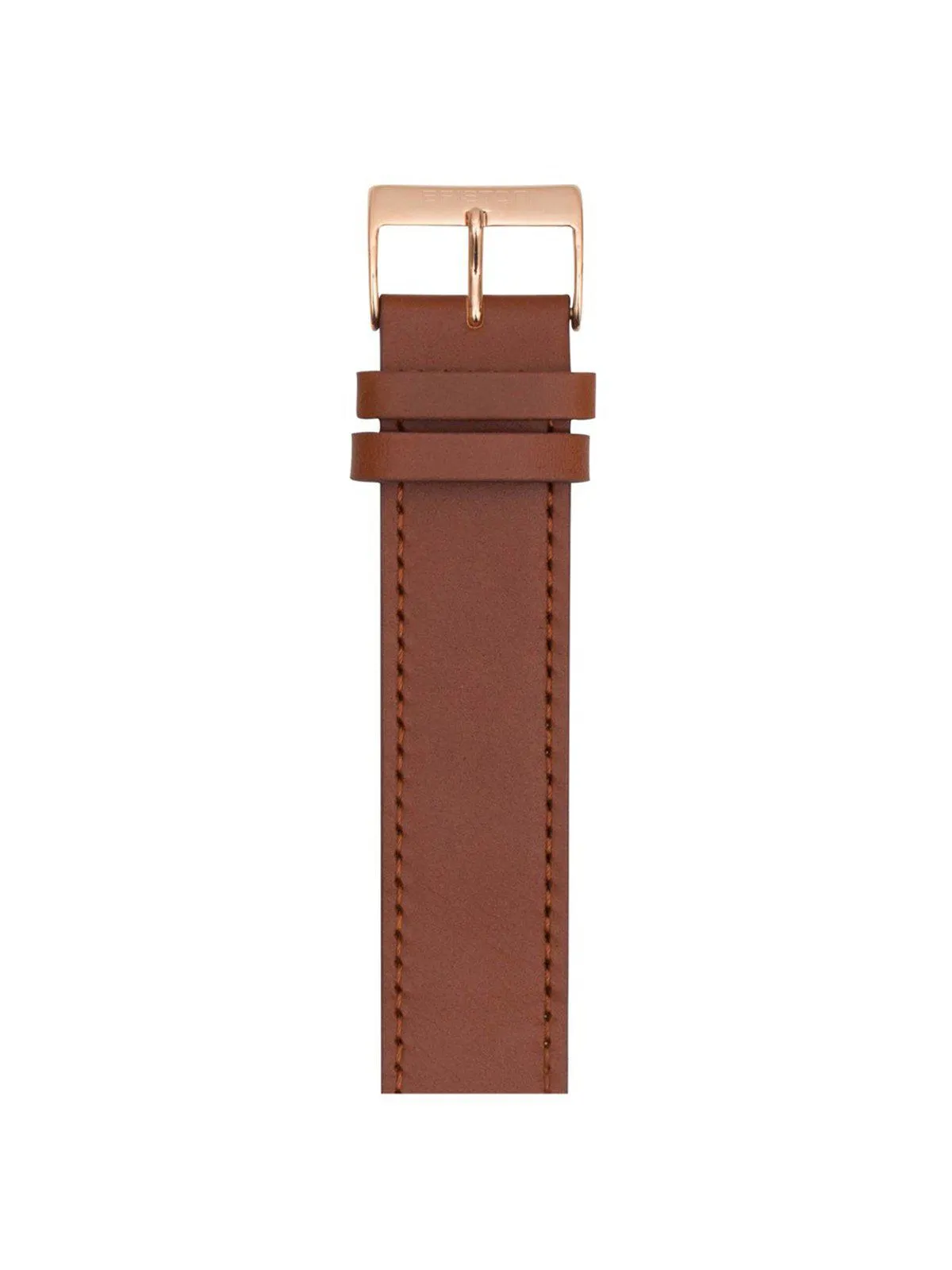 Briston Classic Leather Strap Brown Rose Gold 20mm