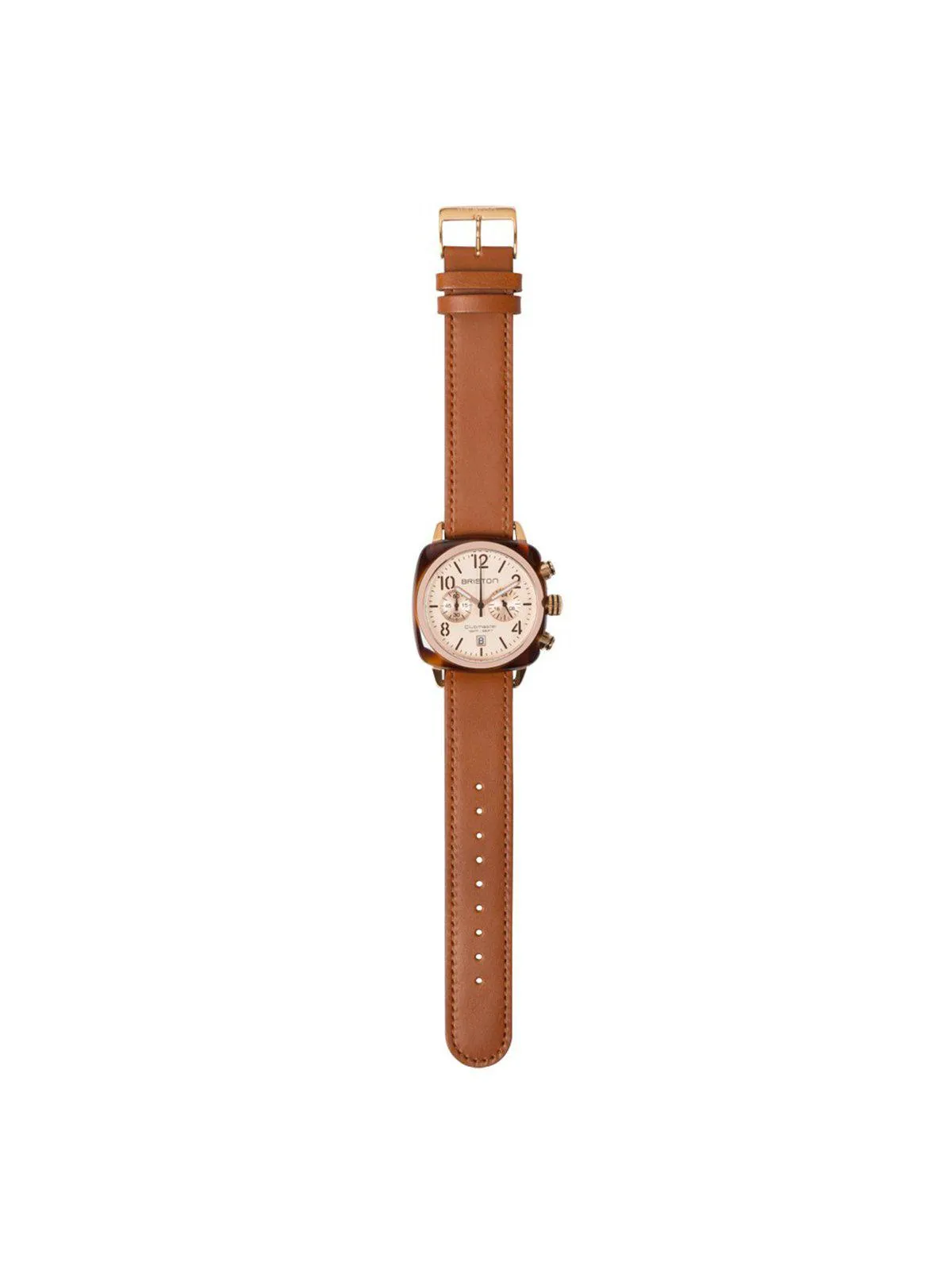 Briston Classic Leather Strap Brown Rose Gold 20mm