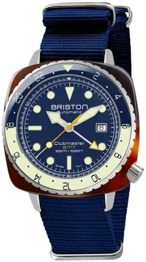 Briston Clubmaster Diver Pro GMT Navy Blue Watch