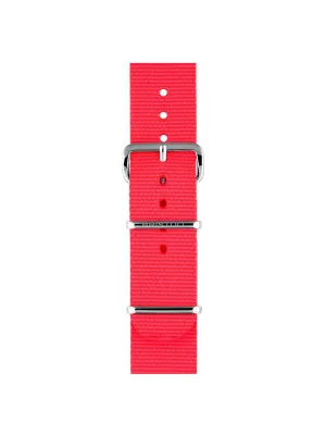 Briston Nato Strap Neon Pink Polished Steel 20mm