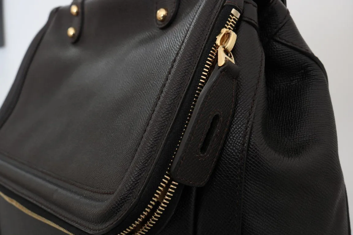 Brown Leather Hand Shoulder Bag