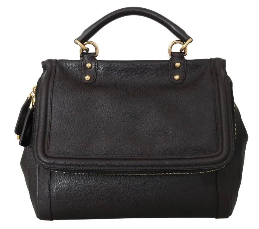 Brown Leather Hand Shoulder Bag