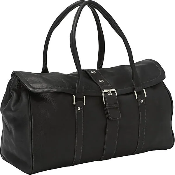 BUCKLE FLAP-OVER SATCHEL