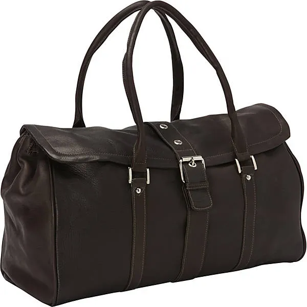 BUCKLE FLAP-OVER SATCHEL
