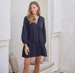 Buddha Wear Bayo Tunic Dress Black