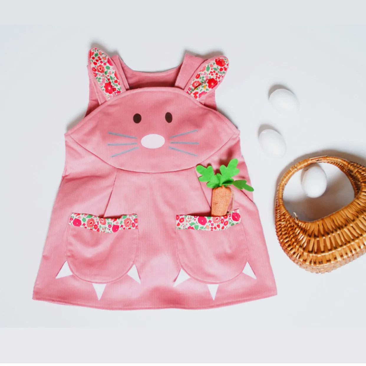 Bunny Dress Liberty Print in Pink