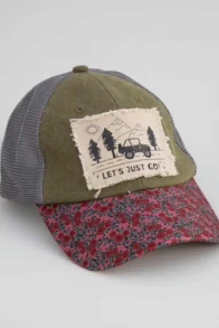 Canvas Trucker Hat - Let's Just Go