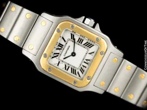 Cartier Ladies Santos Galbee Two-Tone Watch - Stainless Steel & 18K Gold