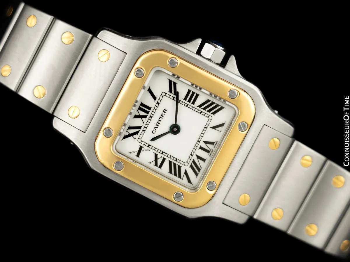 Cartier Ladies Santos Galbee Two-Tone Watch - Stainless Steel & 18K Gold
