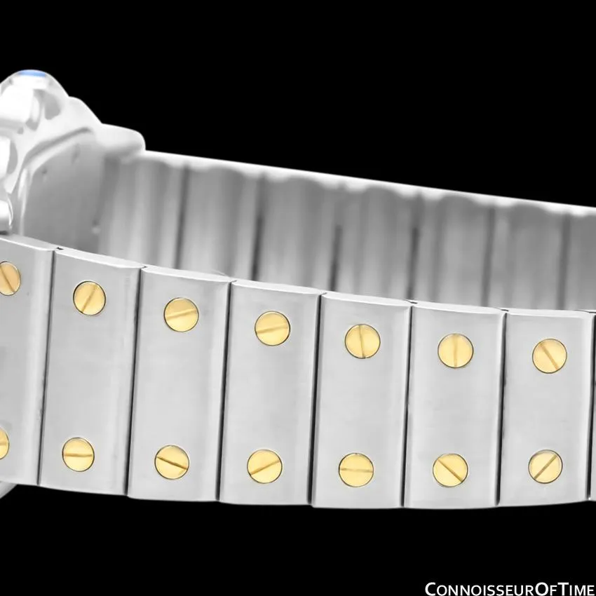 Cartier Santos Galbee Mens Two-Tone Bracelet Stainless Steel & 18K Gold Watch - Box & Papers