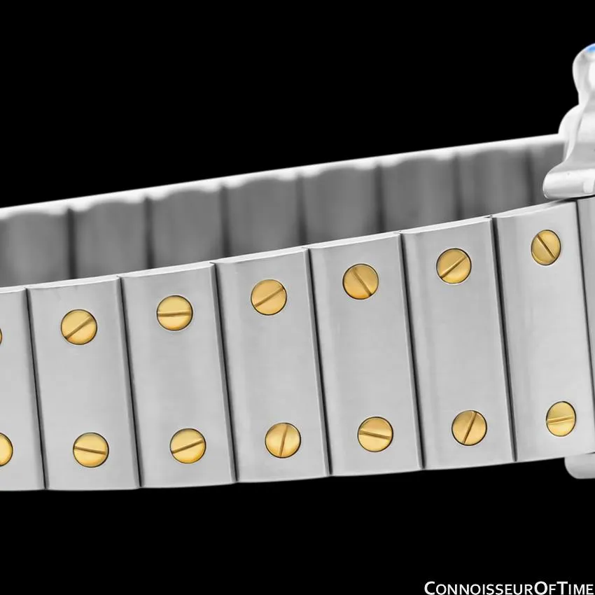 Cartier Santos Galbee Mens Two-Tone Bracelet Watch with Date - Stainless Steel & 18K Gold