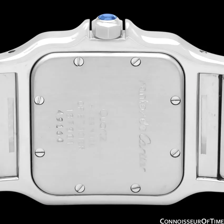Cartier Santos Galbee Mens Two-Tone Bracelet Watch with Date - Stainless Steel & 18K Gold