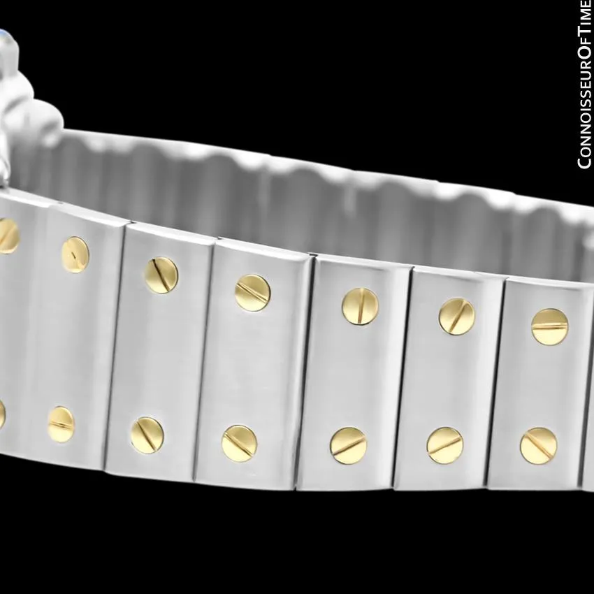 Cartier Santos Galbee Mens Two-Tone Bracelet Watch with Date - Stainless Steel & 18K Gold