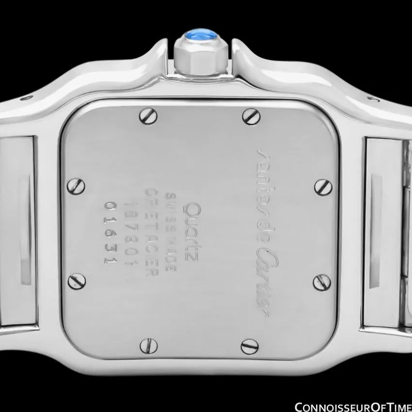 Cartier Santos Galbee Mens Two-Tone Bracelet Watch with Date - Stainless Steel & 18K Gold