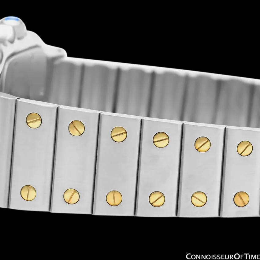 Cartier Santos Galbee Mens Two-Tone Bracelet Watch with Date - Stainless Steel & 18K Gold