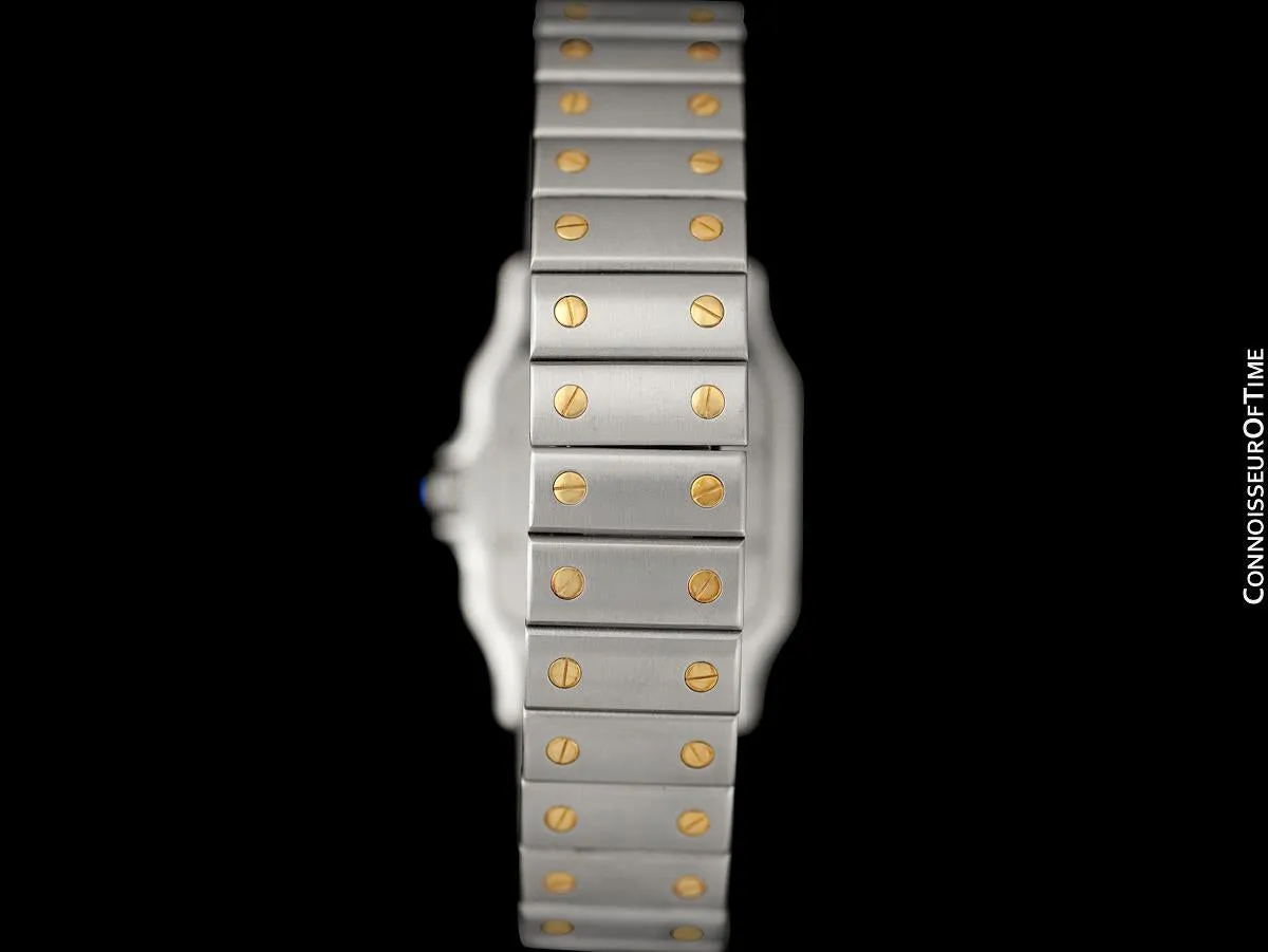 Cartier Santos Galbee Mens Two-Tone Stainless Steel & 18K Gold Bracelet Watch - Papers & Box