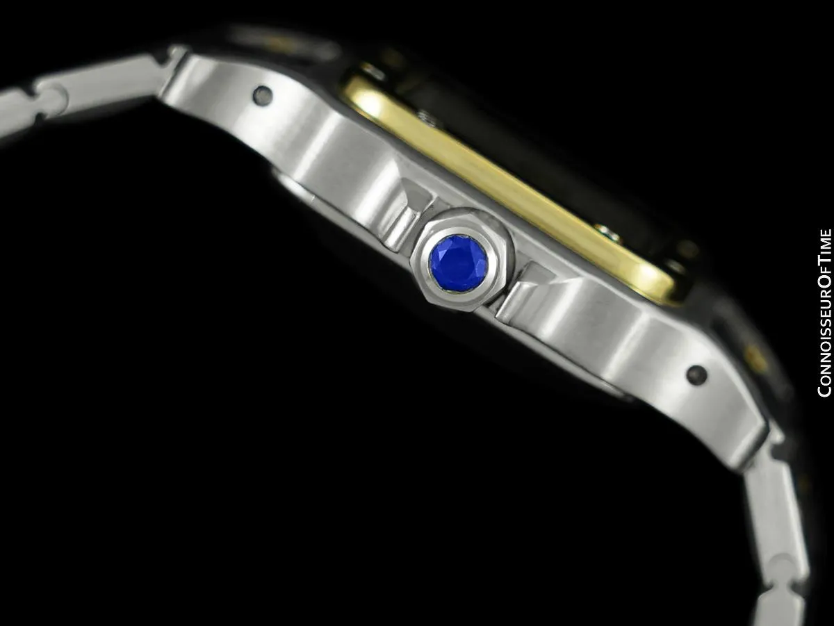 Cartier Santos Ladies Two-Tone Automatic Bracelet Watch - Stainless Steel & 18K Gold