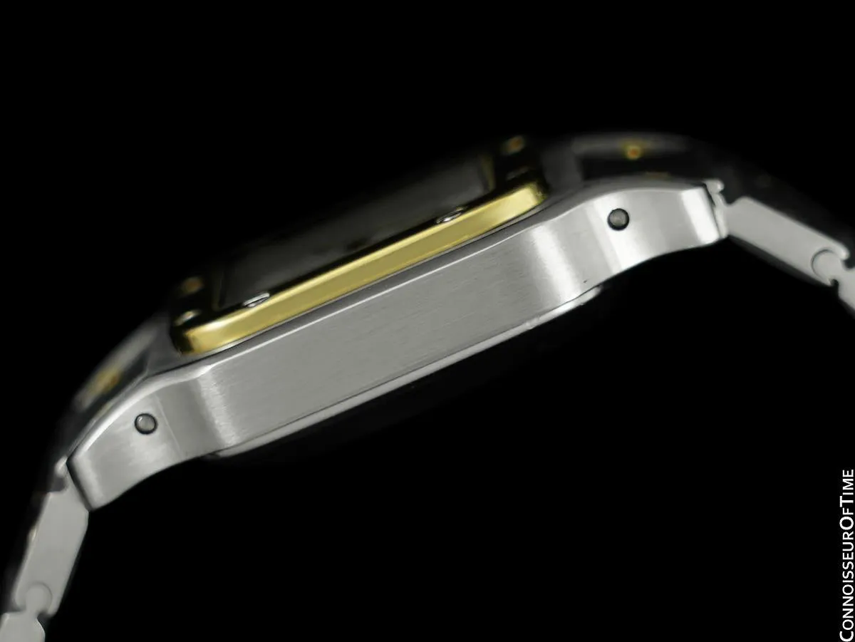 Cartier Santos Ladies Two-Tone Automatic Bracelet Watch - Stainless Steel & 18K Gold