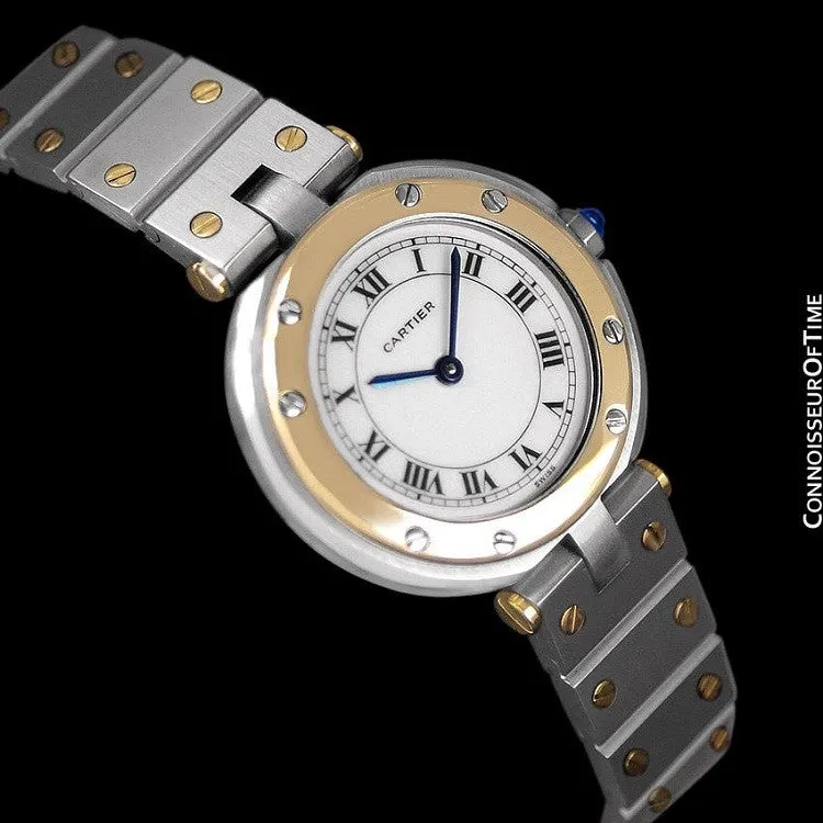 Cartier Santos Vendome Ladies Quartz Watch - Stainless Steel & 18K Gold