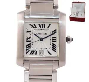 Cartier Tank Francaise Full-Size Automatic Steel Date Watch W51002Q3 2302