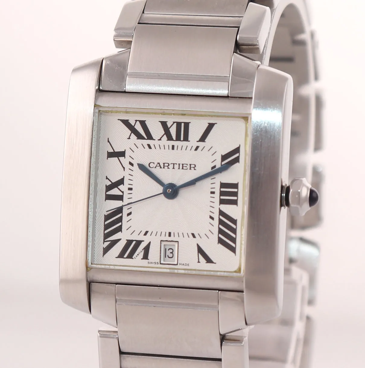 Cartier Tank Francaise Full-Size Automatic Steel Date Watch W51002Q3 2302
