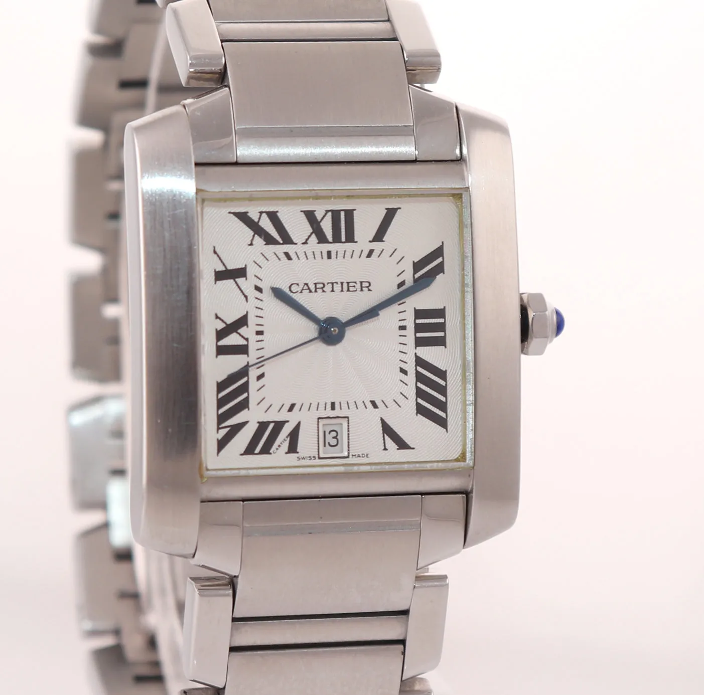 Cartier Tank Francaise Full-Size Automatic Steel Date Watch W51002Q3 2302