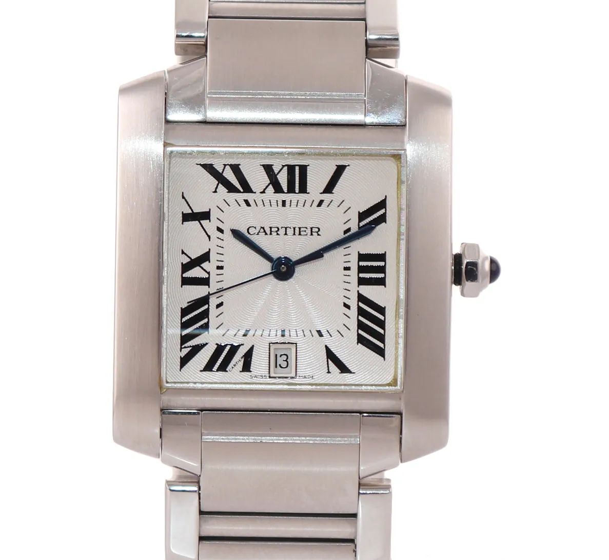 Cartier Tank Francaise Full-Size Automatic Steel Date Watch W51002Q3 2302