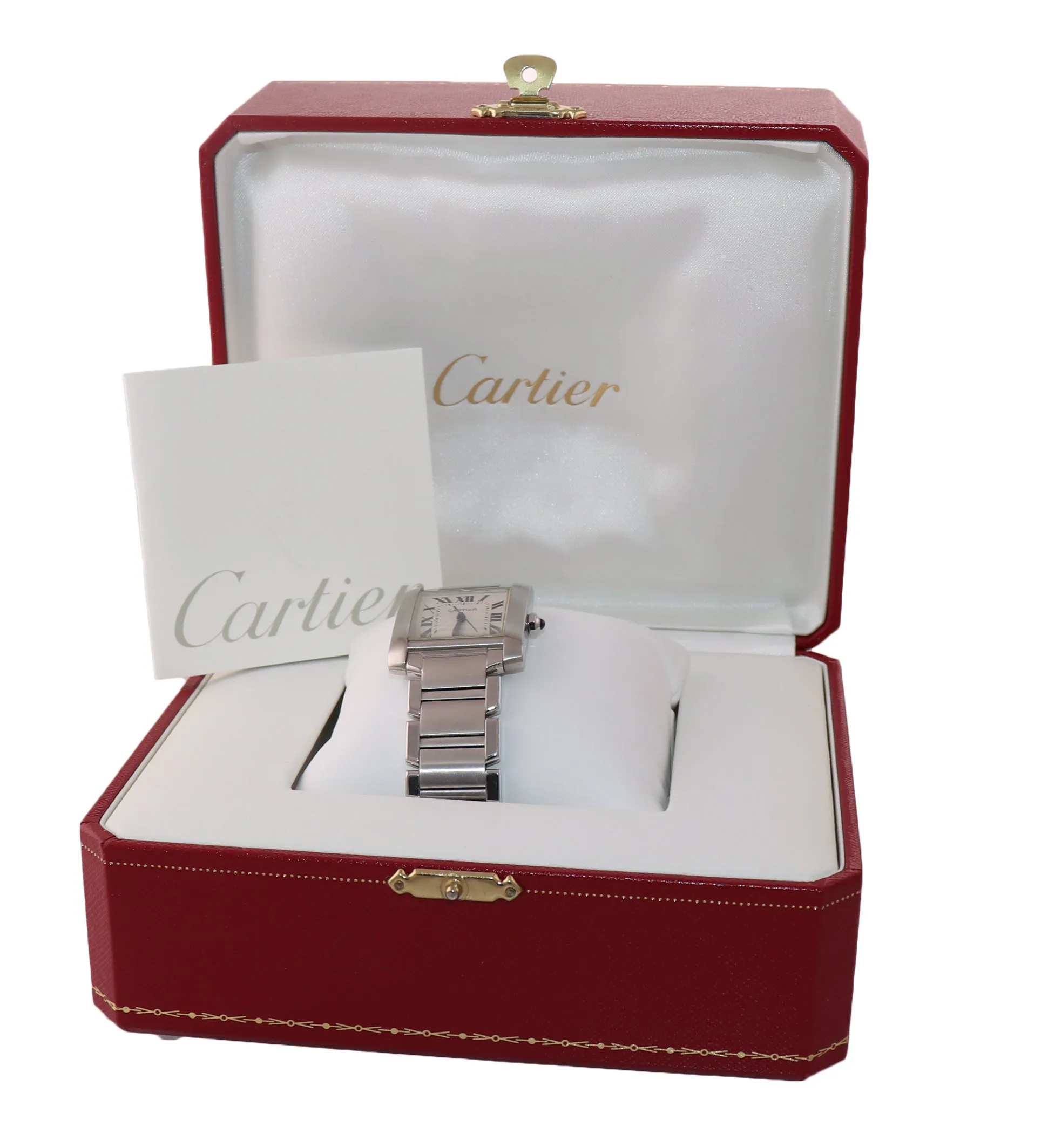 Cartier Tank Francaise Full-Size Automatic Steel Date Watch W51002Q3 2302