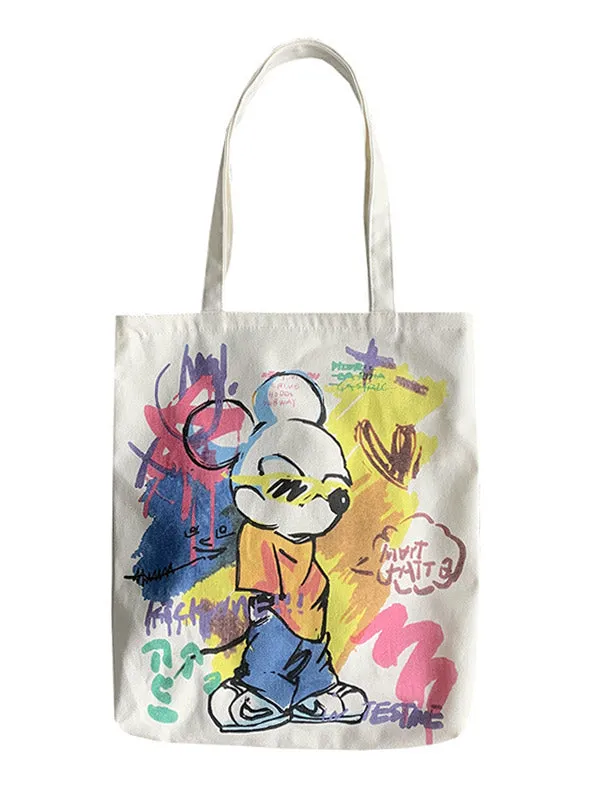 Cartoon Doodle Canvas Bag